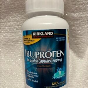 Kirkland Signature White Bottle with Blue and Teal Label